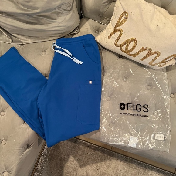 Figs Pants - Figs Yola scrub pants in ROYAL BLUE